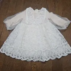 amuhouアイボリー レース ワンピース 90