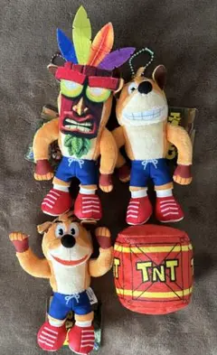 クラッシュ・バンディクー マスコットボールチェーン全4種 セット