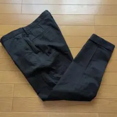 LANVIN en Bleu 黒 アンクルパンツ サイズ46