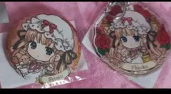 まるくじ　ローゼンメイデン　小吉　缶バッジ　アクリルチャーム　真紅　2点セット
