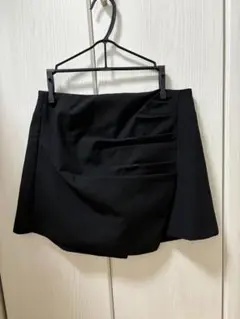 ZARA ブラック スコート　ミニ丈