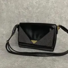 ほぼ 未使用 イヴサンローラン YSL ロゴ金具 レザー ミニ ショルダーバッグ