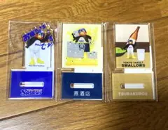 東京ヤクルトスワローズ　オンラインくじ つば九郎　アクリルスタンド 　3個セット