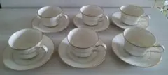 希少ノリタケアイボリーカップ&ソーサー6客セット