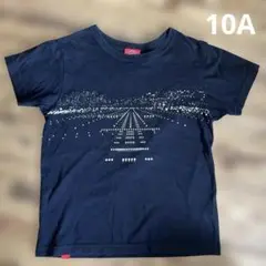 値下げ❗️OJICO 黒 Tシャツ 飛行機デザイン　10A