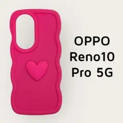 OPPO Reno10 Pro 5G ソフトケース ピンク ウェーブ