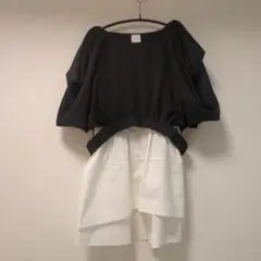 【美品】エレンディーク　ペプラムブラウスセットカットソー