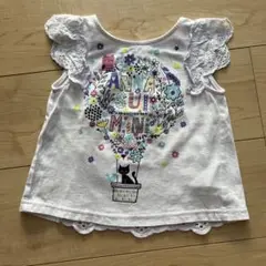ANNA SUI 気球と猫のプリントTシャツ　100cm