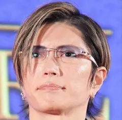 新品未使用✦GACKT着用タイプ✦リムレス/大理石柄フレーム/サングラス/ブルー