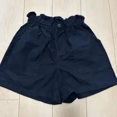 GU 黒 ハーフパンツ 160