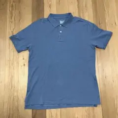無印良品　　ブルー　X L ポロシャツ