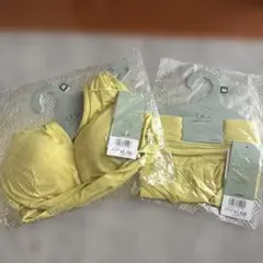 GUNZE sai イエロー Mサイズ ブラジャーショーツセット