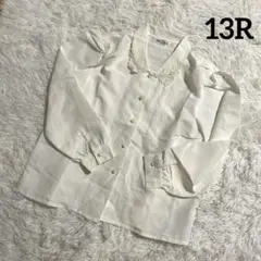 《Cecilene》レトロ　日本製　ブラウス レース パール　パフスリーブ