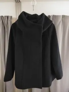 アナイ ANAYI ショートコート ネイビー ウール アンゴラ