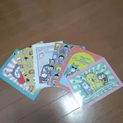 まめきちまめこ　クリアファイル　コンプ　６枚　ダイソー