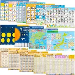 ジーニアス先生のお風呂塾 入学祝い 豪華12枚セット 風呂ポスター B3サイズ