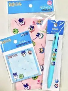 たまごっち ダイソー DAISO ボールペン 付箋 ギフトバッグ 3点セット