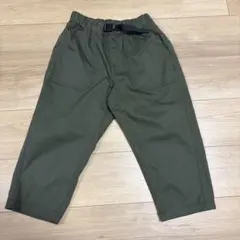 GUキッズ　ミリタリークロップドパンツ　150 オリーブ