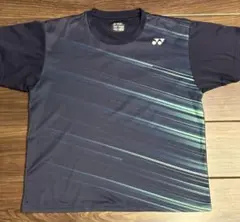 ★YONEX ヨネックス　メンズストライプTシャツ ダークブルー　Lサイズ★