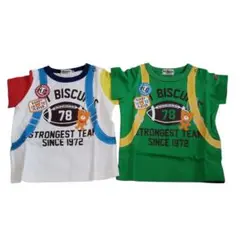 タグ付き☆ミキハウス(ホットビスケッツ)のTシャツ2枚☆70