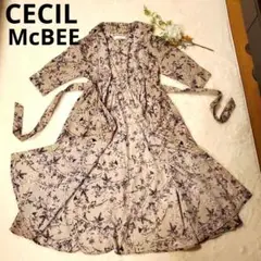 美品　CECIL McBEE 　　ロング　ワンピース　花柄