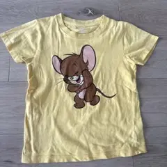 graniph グラニフ　トムとジェリー　イエロー　ジェリー　半袖Tシャツ