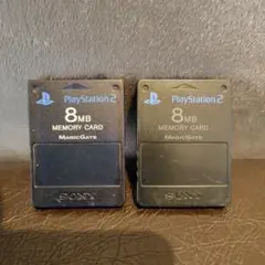 SONY PS2 メモリーカード ２枚【動作読み込みOK】日本製
