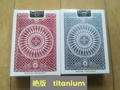 絶版●限定版TALLY-HO トランプ No.9 赤 青 セット　チタニウム