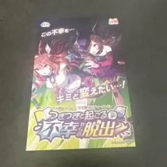 ウマ娘脱出2 ライスシャワー ミホノブルボン ウマ娘 ポストカード