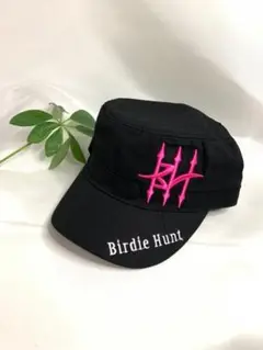 【新品/未使用】バーディーハント ゴルフ キャップ ブラック BHピンク