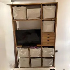 無印良品　スタッキングシェルフ　オーク