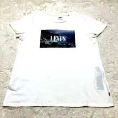 LEVI'S 風景プリント Tシャツ ホワイト