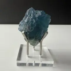 天然石ブルーフローライトの原石　置物　鉱物NO.081410