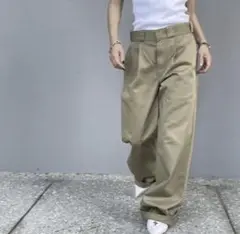 ok.soon ×dickies wide chino pants ベージュ