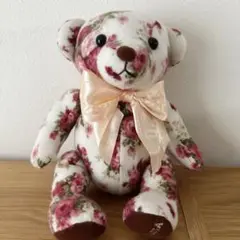 リズリサ 非売品 くまさん 花柄ぬいぐるみ