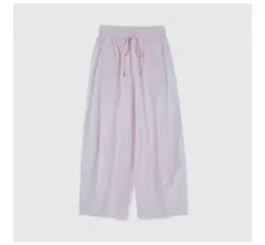 バレルレッグボリュームパンツ　ピンク