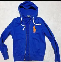 Polo by Ralph Lauren 青 ジップアップパーカー S