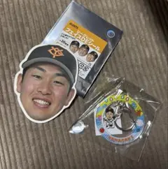 ジャイアンツ フェイスDEシール アクリルキーホルダー 山崎伊織