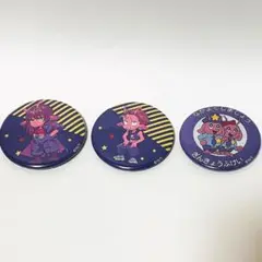 ミルキー☆サブウェイ アカネ カナタ 銀京府警 缶バッジ