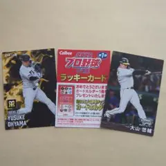 プロ野球チップス2025 ラッキーカード＆大山悠輔カード2枚
