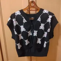 H&M　テディベア柄　ベスト