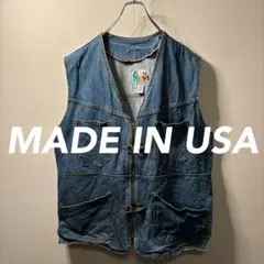80's 90's vintage made in USA デニム ベスト