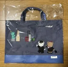 新品 ファミリア JALオリジナル デニムバッグ