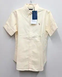 新品未使用 ラルフローレン 半袖シャツ イエローストライプ