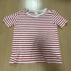 【ビームスライツ】赤ストライプTシャツ