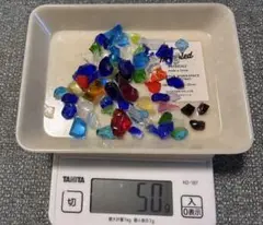 琉球ガラス　カレット　サイズMIX 約50g