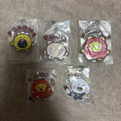 TREASURE TRUZ アクリルキーホルダー　ラバーストラップ　5個