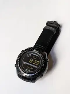 SUUNTO X-LANDER デジタル腕時計 ブラック Suunto X Lander Watch Men 51mm Silver Tone Black Leather