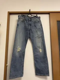 リーバイス501 ダメージ フェード