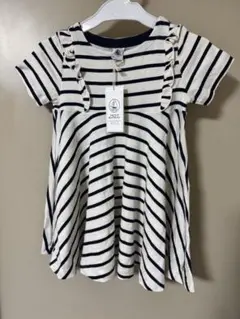【タグつき未使用】プチバトー ボーダーワンピース petit bateau